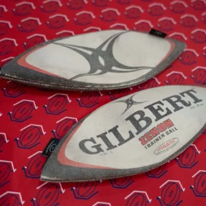 Trousse écolier ballon recyclé Gilbert rouge et noir