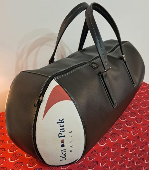 Sac de luxe en ballon de rugby recyclé - Eden Park (Bleu Blanc Rouge)