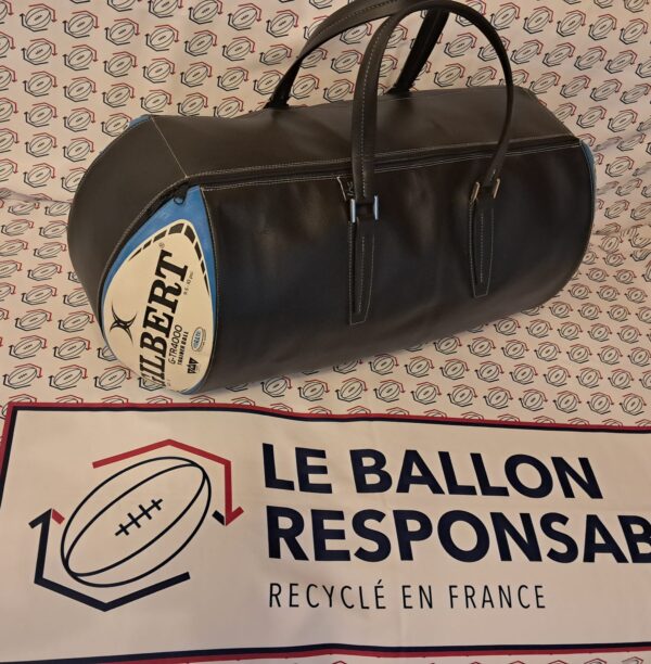 Sac de luxe en ballon de rugby recyclé - Gilbert GTR4000 Bleu Clair