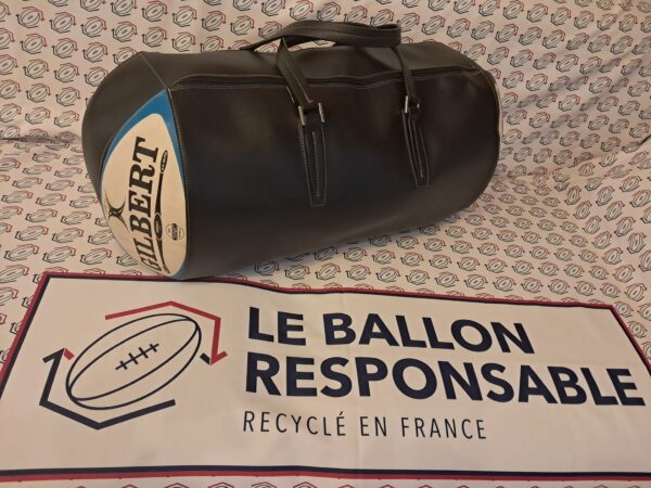 Sac de luxe en ballon de rugby recyclé - Gilbert Omega Bleu Clair