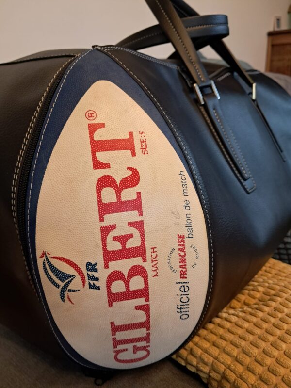 Sac de luxe en ballon de rugby recyclé - Vintage 2000's France
