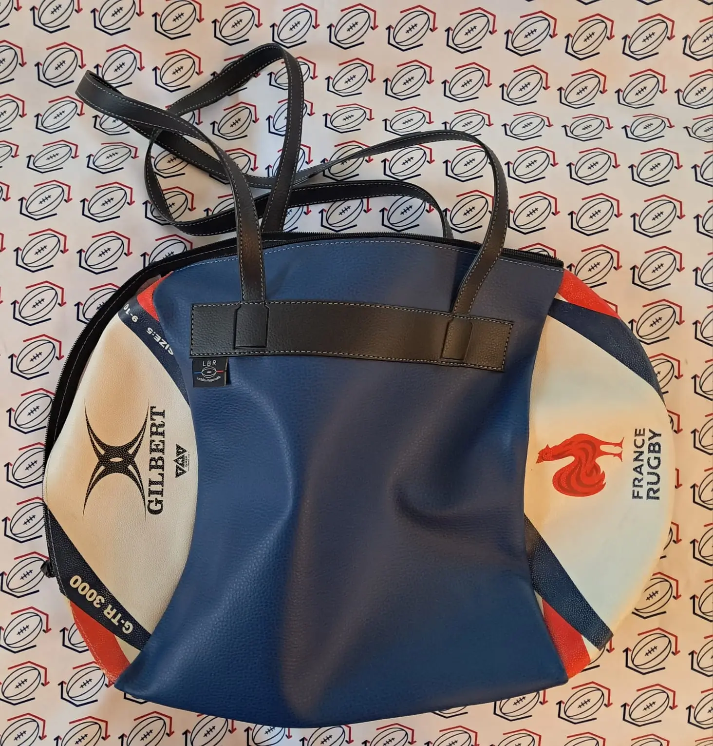 Sac Demi-Ouverture BLEU FONCE - Ballon Gilbert FRANCE RUGBY Sac-demi-ouverture-BLEU FONCE - Ballon Gilbert FRANCE RUGBY