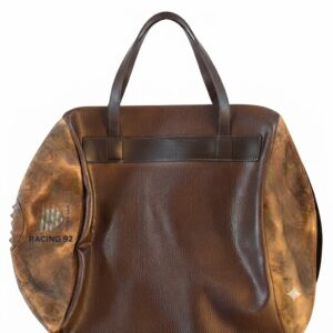 Sac Demi-Ouverture Vintage MARRON - RACING 92