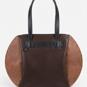 Sac Demi-Ouverture MARRON - Ballon Vintage en cuir