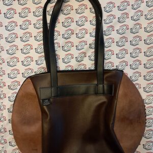 Sac Demi-Ouverture MARRON - Ballon Vintage en cuir