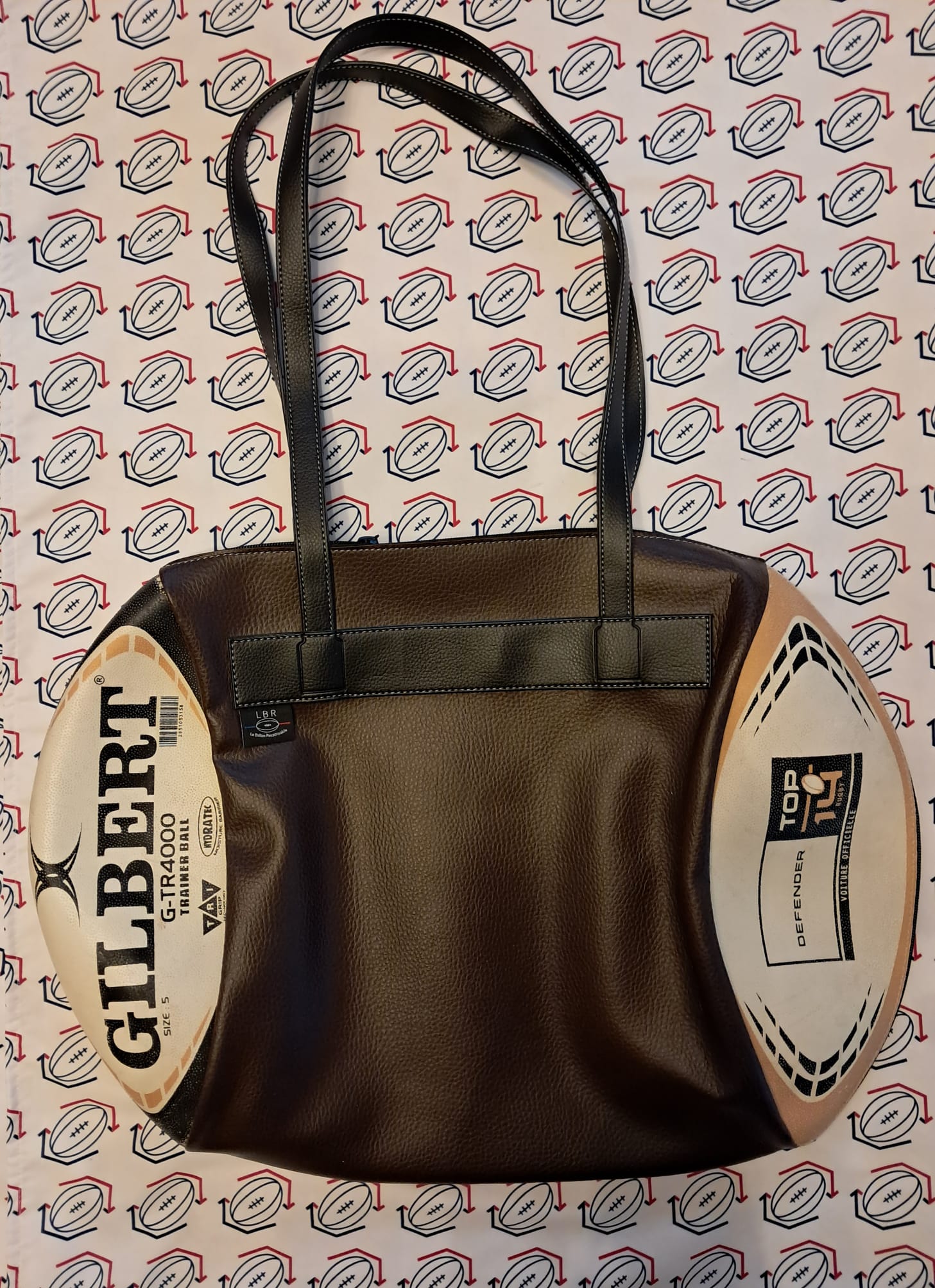 Sac Demi-Ouverture NOIR - Ballon Gilbert Defender / TOP 14 Sac Demi-Ouverture NOIR - Ballon Gilbert Defender / TOP 14
