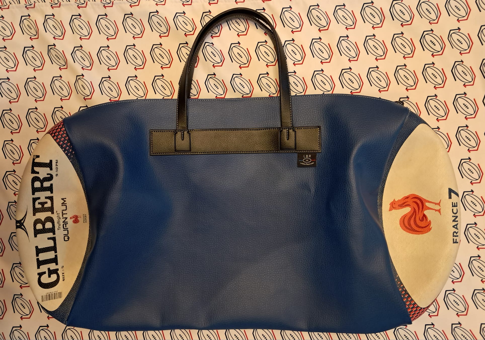 Sac de Sport BLEU MER - Ballon Gilbert FRANCE Seven Sac de Sport BLEU MER - Ballon Gilbert FRANCE Seven