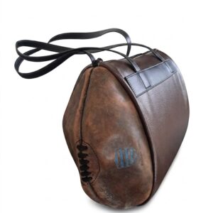 Sac Demi-Ouverture Vintage MARRON - RACING 92