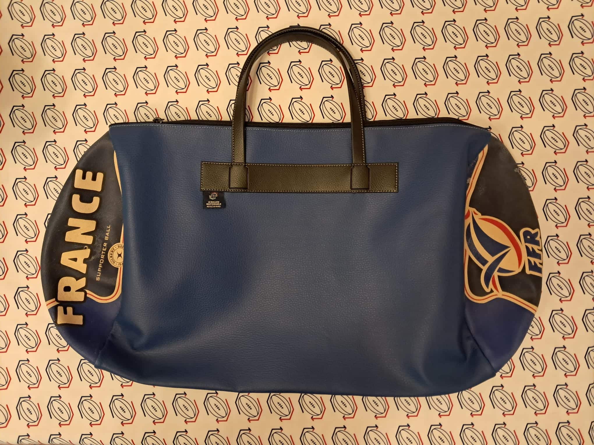 Sac de Sport BLEU MER - Ballon XV de FRANCE / F.F.R