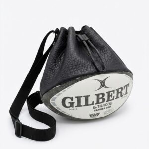 Sac seau en ballon de rugby recyclé Gilbert GTR4000 noir