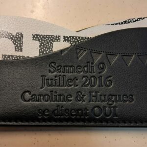 Porte-cartes personnalisés en ballons de rugby recyclés anniversaire