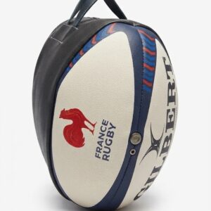 Sac de Sport NOIR -  Véritable Ballon du XV de FRANCE (Gilbert "France Rugby")