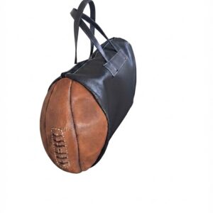 Sac de Sport NOIR - Ballon Vintage en cuir