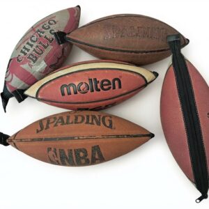 Trousse d’écolier en ballon de BASKET-BALL recyclé